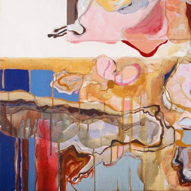 Abstract 'Figurative Abstract' by Suzanne Gertz, Woman Artist, Art Institute of Chicago, San Bernardino For Sale - Image 3 of 12