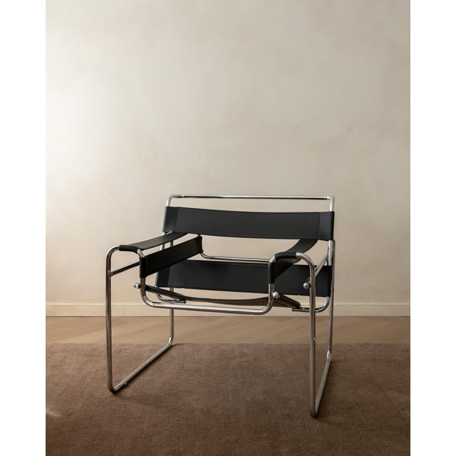 Wassily B3 Lounge Chairs by Marcel Breuer for Knoll International, 1970s, Set of 2 For Sale - Image 6 of 18