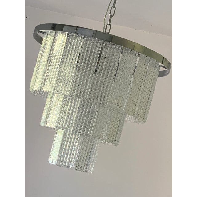 Murano Glass Sputnik Chandelier, Mazzega Style For Sale - Image 6 of 13