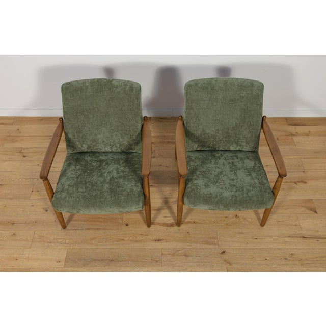 Set of Mid-Century Modern GFM-64 Chairs by Edmund Homa for Gościcińskie Furniture Factory, 1960s For Sale - Image 6 of 18