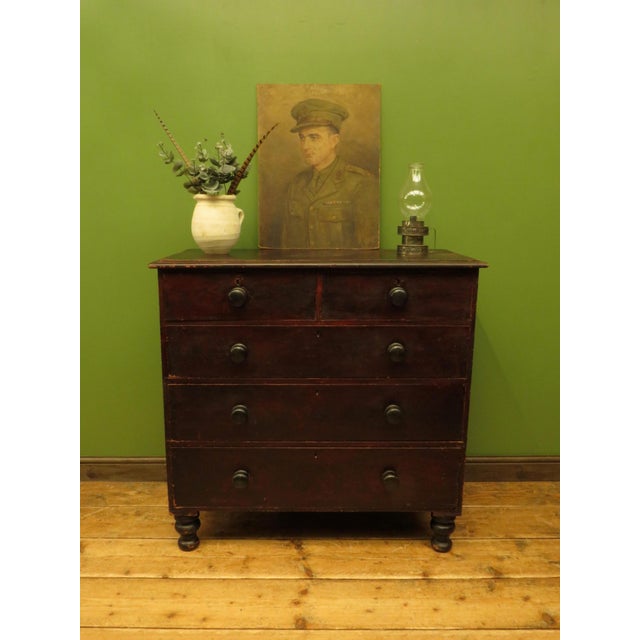 English Stained Pine Chest of Drawers For Sale - Image 18 of 18