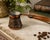 Vintage Armenian miniature copper cezve / coffee pot featuring embossed decorative scrollwork and Cyrillic “АРМЕНИЯ”...