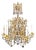 19th Century Antique Gilt Bronze and Crystal Chandelier For Sale