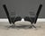 Chrome and Black Leather Lounge Chairs by Davis Furniture - A Pair For Sale - Image 4 of 11