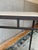 Bronze Custom Bronze Iron Console Table With Travertine Shelves For Sale - Image 8 of 12