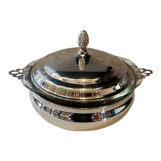 Vintage Sheffield Silverplate Covered Serving Dish For Sale