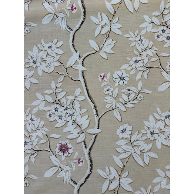 Quadrille Spring Blossom Beige/Old Lavender/Tan Fabric 1 5/8 Yards 304200f-02 For Sale In Raleigh - Image 6 of 6