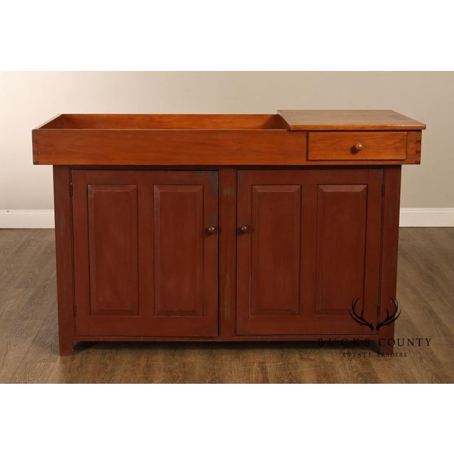 Large Reproduction Dry Sink Made by Wayne Kramer For Sale - Image 12 of 18