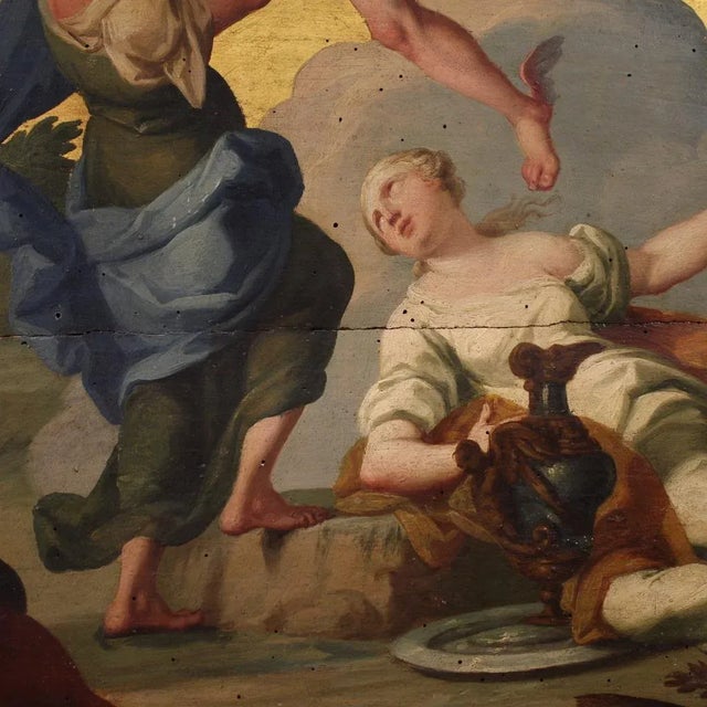 Italian Artist, Hermes Entrusts Dionysus to the Nymphs of Mount Nysa, 1760, Oil on Panel, Framed For Sale - Image 13 of 16