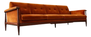“Canoa” Sofa in Brazilian Rosewood & Mohair, Liceu De Artes E Ofícios, Brazil, 1960s