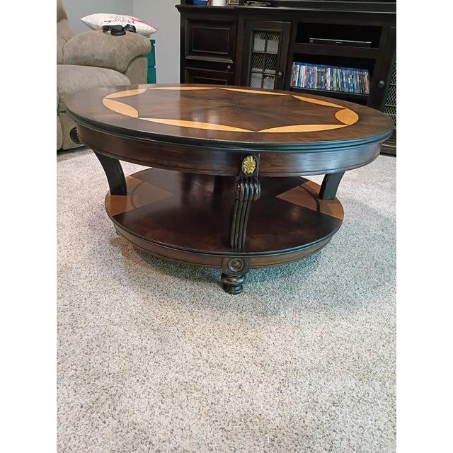 French French Inspired Round Coffee Table For Sale - Image 3 of 10