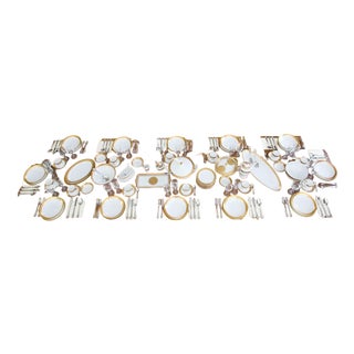 Large Gold-Plated Dining and Coffee Service from Aofi Bavaria, Set of 65 For Sale