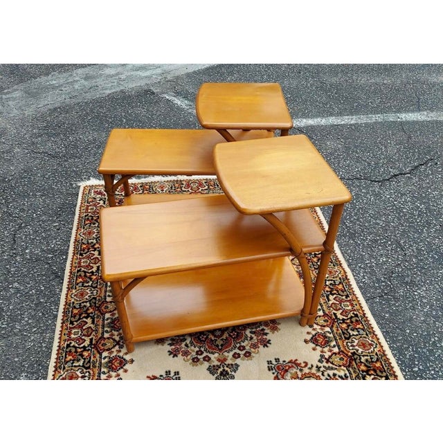 1950’s HeywoodWakefield Bamboo Side Tables a Pair Chairish