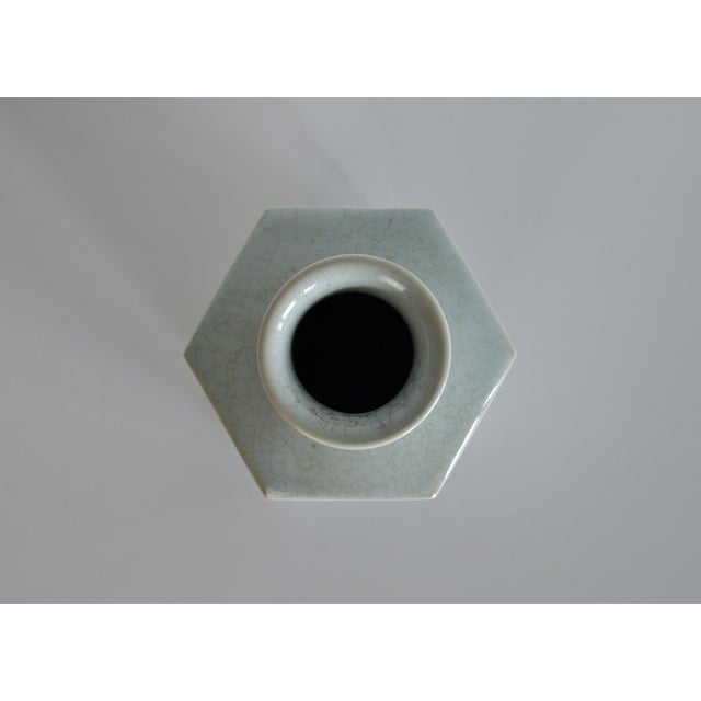 Ceramic Mint Green Celadon Glazed Vase from Eslau, Denmark, 1950s-1960s For Sale - Image 7 of 12