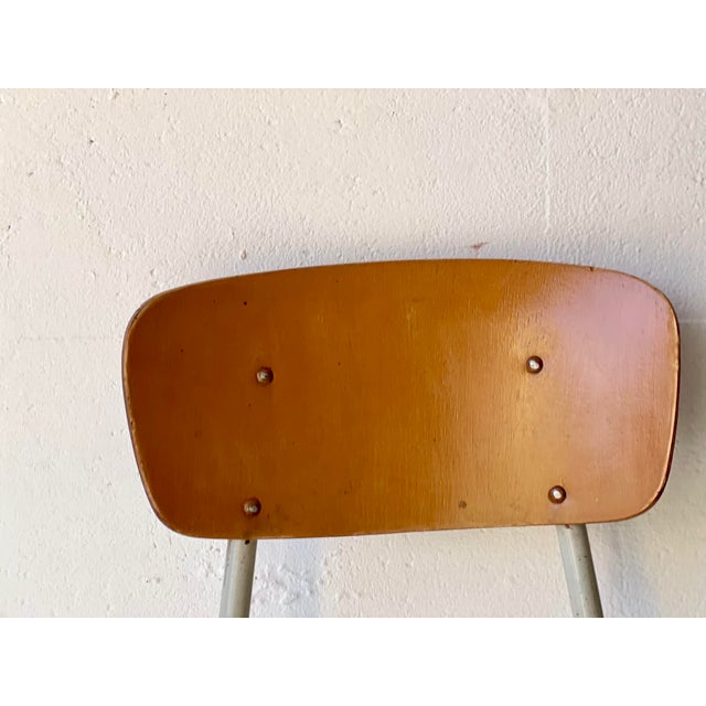 Vintage School Chairs, Set of 4 For Sale - Image 13 of 18