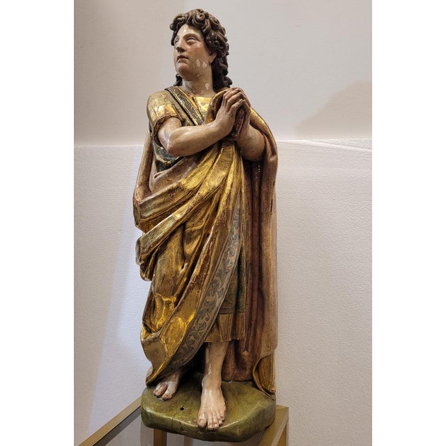 Castilian Artist, Saint John the Evangelist, 1580, Sculpture Carving For Sale - Image 4 of 18