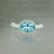 2010s Natural Aquamarine Ring 6.5 14k W Gold 1.64 TCW Certified For Sale - Image 5 of 14