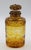 Gilt brass & cut glass perfume bottle, likely Czech or Bohemia, circa 1920s. Amber to clear glass, cut & wheel cut. Lavish...