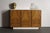 Mid-Century Modern Milo Baughman Burl Wood 2-Tone Credenza Buffet For Sale - Image 3 of 11