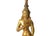 1980s Vintage Gilt Bronze Meditating Serenity Calming Buddha 4.75" H For Sale - Image 5 of 10