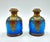 French Turquoise Opaline Perfume Bottles with Watercolor Miniatures Palais Royal, Set of 2 For Sale - Image 13 of 13