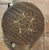 Mid-Century Modern Vintage Mid-Century Modern Round Stacking, Drinks Side Tables With an Abstract ‘Atomic Ranch’ Design on Top & Brass Fittings at the Legs- Set of 3 For Sale - Image 3 of 12