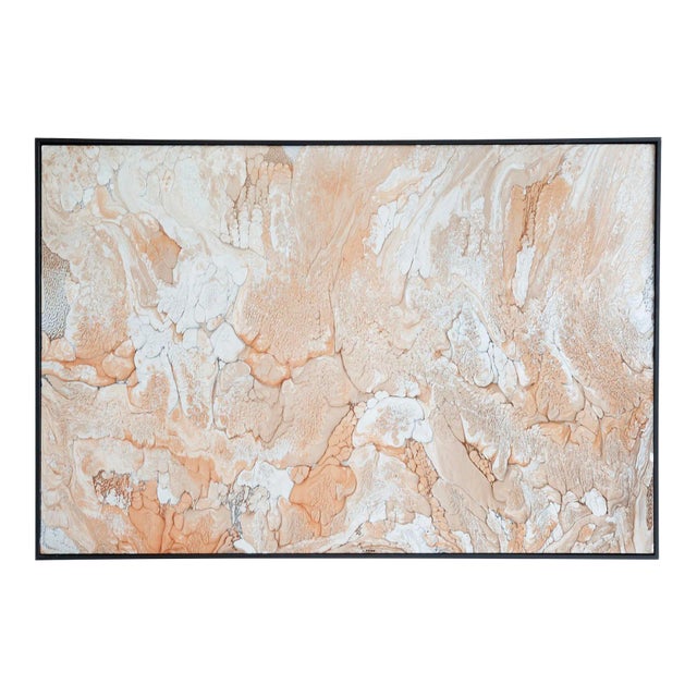 1970s Richard Mann Painting, Framed For Sale