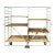 Vintage Belgian Bakery Cart Trolley With Casters For Sale