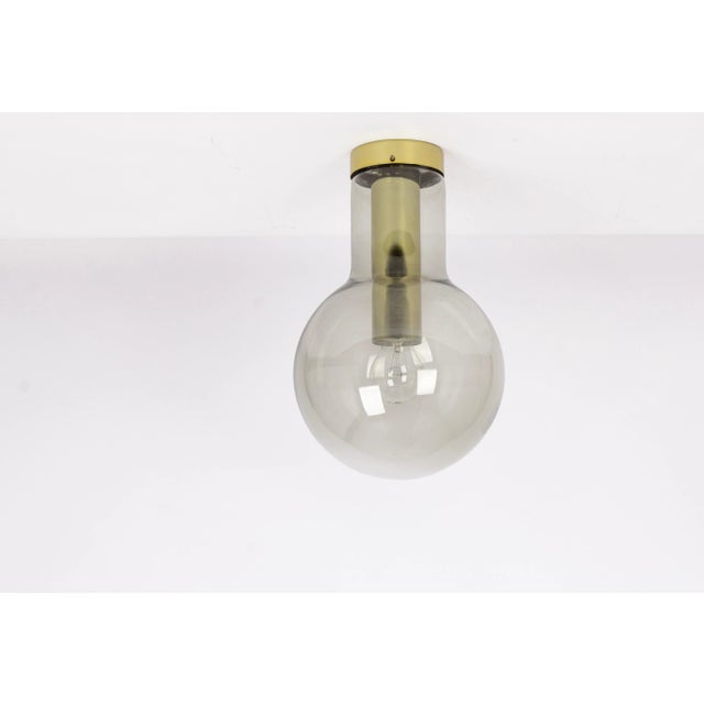 1960s Large Brass Maxi Globe Flush Mount attributed to Gaetano Sciolari for Raak, Netherlands, 1960s For Sale - Image 5 of 8