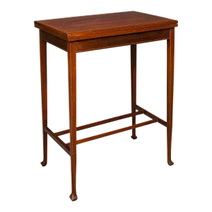 1910s Antique Edwardian English Fold Over Games Table