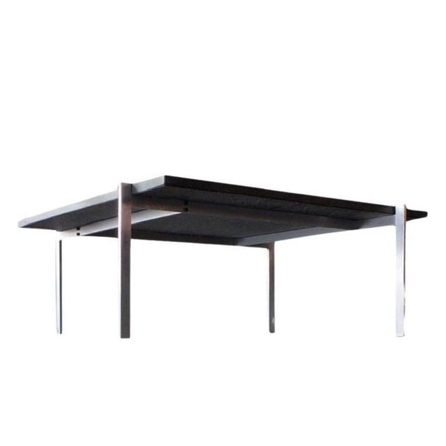 Mid-Century Modern Poul Kjærholm Pk61 Dark Granite Coffee Table, Fritz Hansen, Denmark, 1956, 2008 For Sale - Image 3 of 6