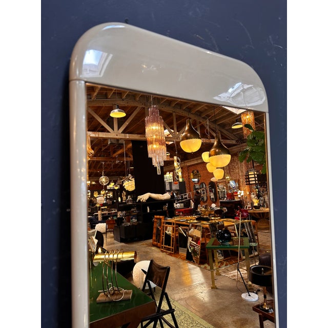 Mid Century Italian Smoked Wall Mirror 1980s For Sale - Image 4 of 9