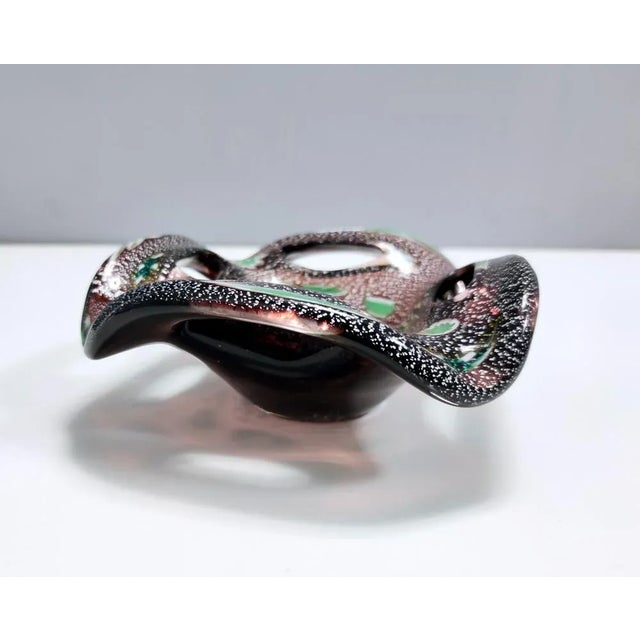 Vintage Brown Murano Glass Ashtray or Catchall from Fratelli Toso, 1960s For Sale - Image 6 of 14