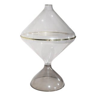 Circa 1970's Space Age Teardrop Lucite Teardrop Terrarium Planter For Sale