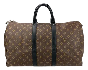 Louis Vuitton Monogram Macassar Keepall Bandoulière 45