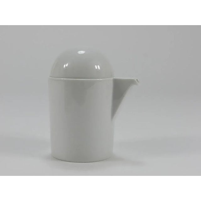 Ceramic Postmodern Cupola Sugar Bowl & Creamer by Mario Bellini attributed to Rosenthal Studio-Line, 1980s For Sale - Image 7 of 11