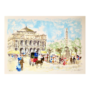 Urbain Huchet Paris, Theatre Du Chatelet C. 1980 Reproduction Print