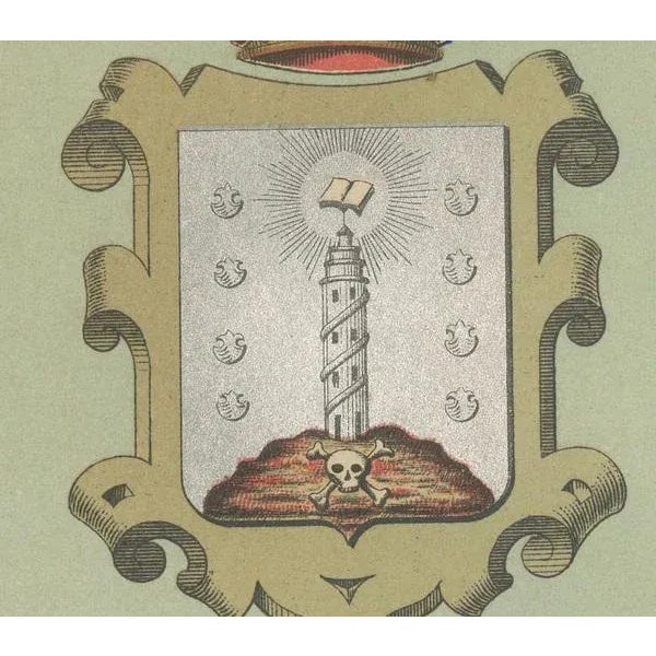 This antique map for sale showcases the province of La Coruña (in Galician, A Coruña), located in the northwest of Spain,...