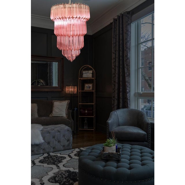 Pink Murano Glass Chandelier, 1980 For Sale - Image 10 of 18
