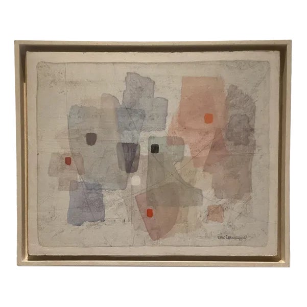 Eugène Roy Witten, Modernist Composition, Watercolor, Framed For Sale