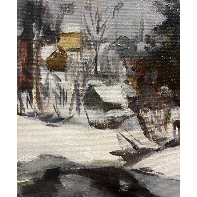 1990s Boris Lavrenko, Green House in the Woods, 1993, Oil Painting For Sale - Image 5 of 7