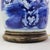Blue and White Antique Porcelain Vase Lamp With Cobalt Floral Motif on Wood Base For Sale - Image 11 of 16
