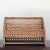 Rustic Vintage Mid-20th Century Wood & Cane Desk Organizer For Sale - Image 3 of 12