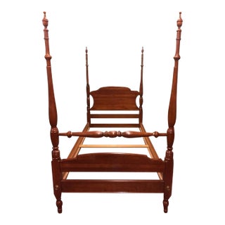 Vintage Twin Poster Bed, Ethan Allen Furniture For Sale