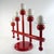 1960s Red Candle Holder in Wood from Aarikka Finland, 1960s For Sale - Image 5 of 8