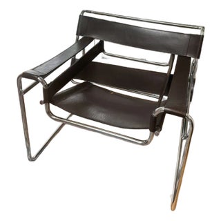 Mid 20th Century Wassily Style Chair Italy For Sale