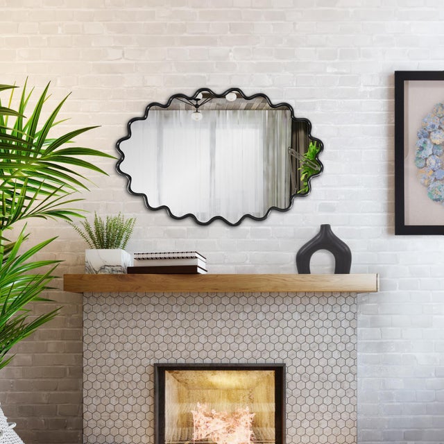 Cloud Mirror Black For Sale - Image 10 of 11