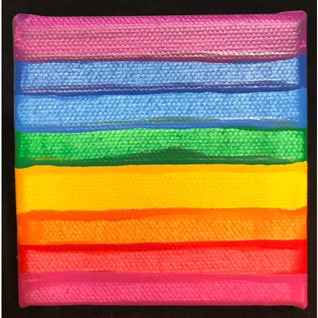 Abstract Gilbert Baker, Original Painting, Signed For Sale - Image 3 of 6