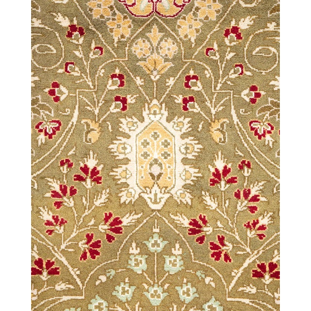 Traditional Mogul, One-of-a-Kind Hand-Knotted Area Rug - Brown, 4' 8" x 7' 0" For Sale - Image 3 of 8