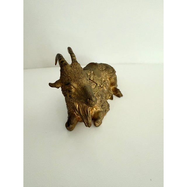 1930s Bronze Goat Inkwell For Sale In San Antonio - Image 6 of 10